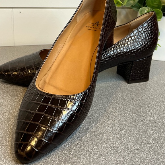 AQUATALIA Size 8 Brown Snake Pattern. Made in Italy. EUC. - Picture 2 of 14